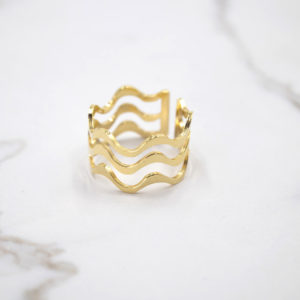 Anillo Oro Ondas