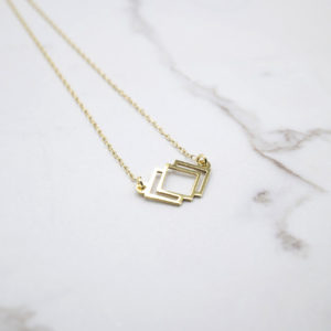 Colgante Oro Mini Rhombus