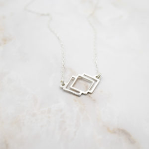 Colgante Plata Mini Rhombus