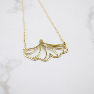 Colgante Oro Hoja Lobulada