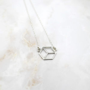 Colgante Plata Mini Microcubo
