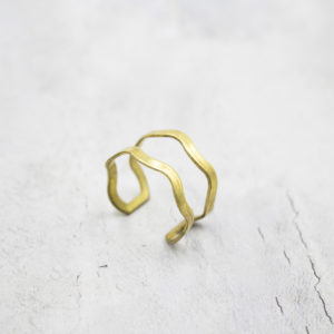 Anillo Latón Onda