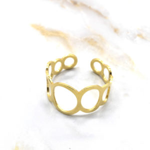 Anillo Oro Mini Burbujas