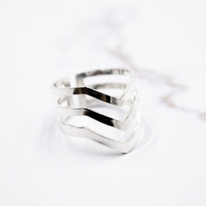 Anillo Plata Tres Flechas