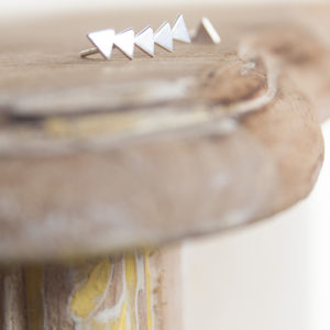 Pendientes Plata Triángulos Asimétrico