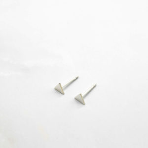 Pendientes Plata Mini Triángulo