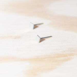Pendientes Plata Mini Cuadrado