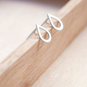 Pendientes Plata Gota