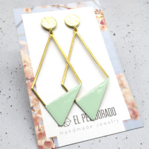 Pendientes Color Rombo Largo