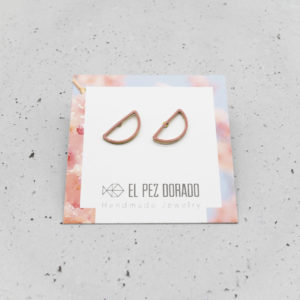 Pendientes Color Semicírculo