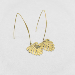 Pendientes Largos Monstera