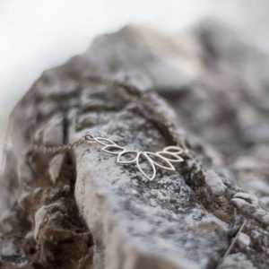 Colgante Plata Flor Loto