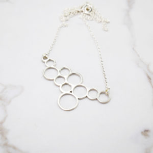 Colgante Plata Burbujas